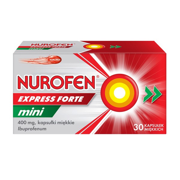Nurofen Express Forte Mini, 400 mg, kapsułki miękkie, 30 szt.