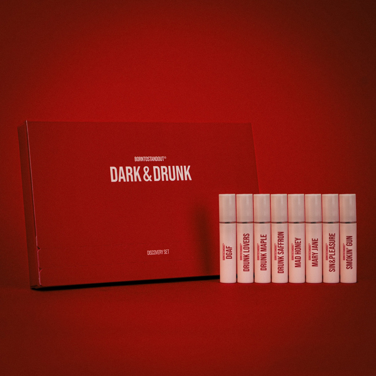 BORNTOSTANDOUT Dark & Drunk Discovery Kit (24Vs) (8 x 2 ml)