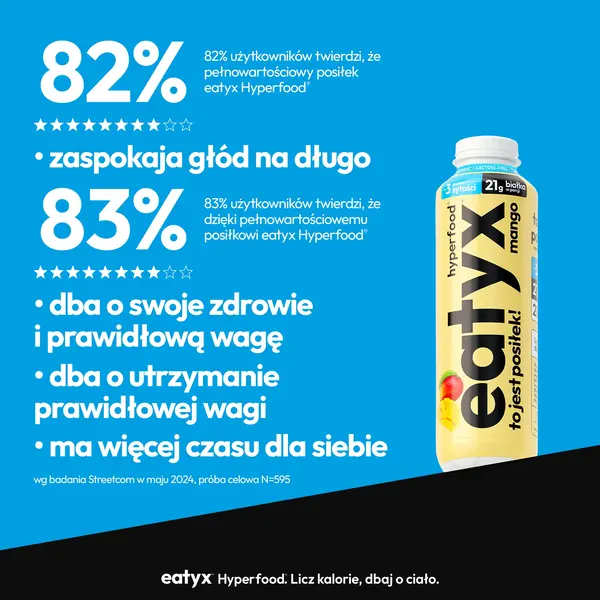 Eatyx Hyperfood Mango, posiłek w płynie, bez laktozy, 300 ml