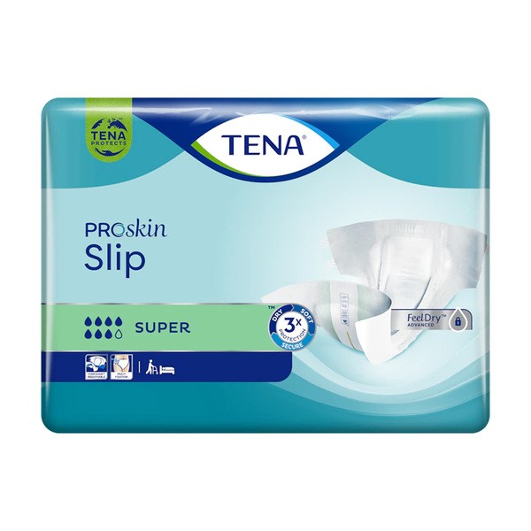 TENA Slip ProSkin Super, pieluchomajtki, rozmiar S, 30 szt.