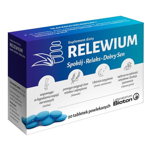 Relewium, tabletki powlekane, 20 szt.