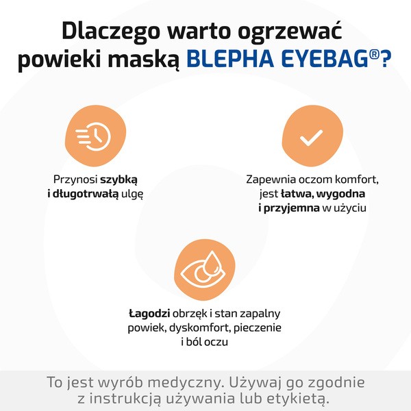 Blepha Eyebag, maska rozgrzewająca na oczy, 1szt.
