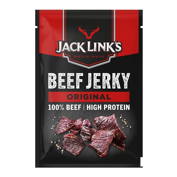 Jack Link’s Beef Jerky, suszona i wędzona wołowina w kawałkach, 60 g
