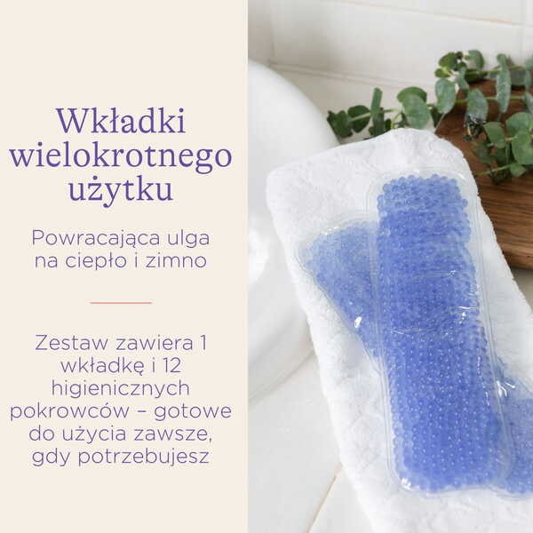 Therapearl Post-Birth, wkładka żelowa poporodowa, 1 szt. + 12 jenorazowych pokrowców