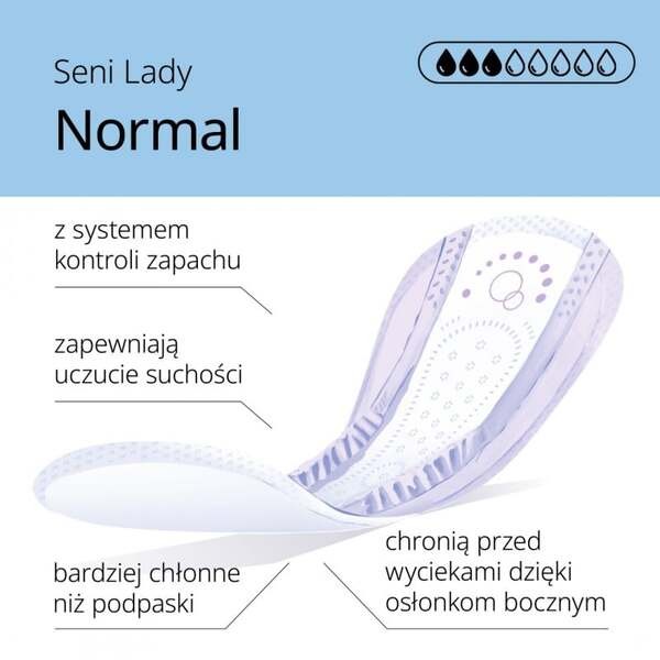 Seni Lady Normal, wkładki urologiczne, 30 szt.