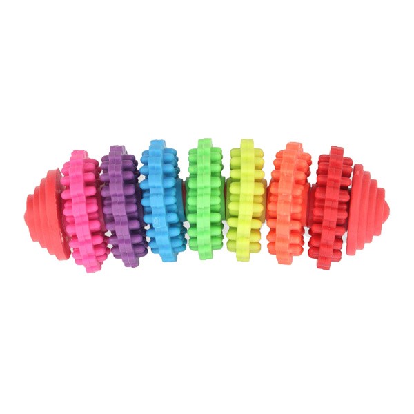 Pet Nova Denttoy Superdental Spikey Ring Bone, zabawka dla psa z gumy termoplastycznej, aromat wołowiny, 13 cm, 1 szt.