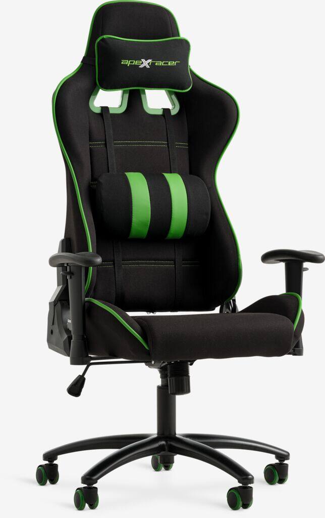 LAMBJERG Gaming Stol LAMBJERG Sort Mesh/Grøn