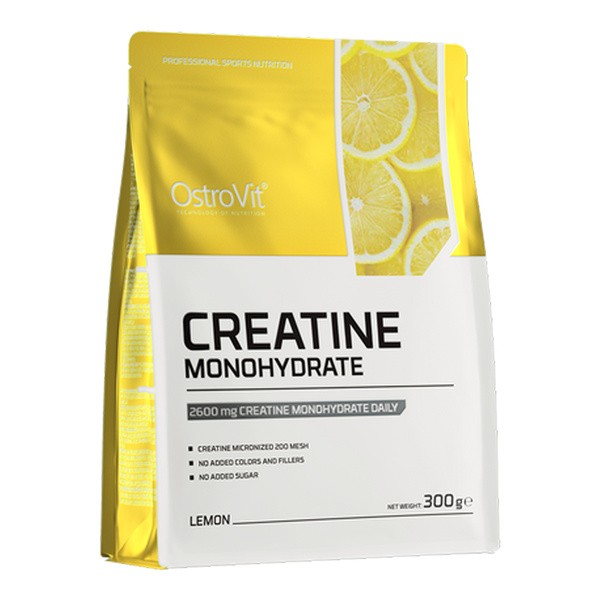 Creatine Monohydrate, proszek, smak lemon, 300 g