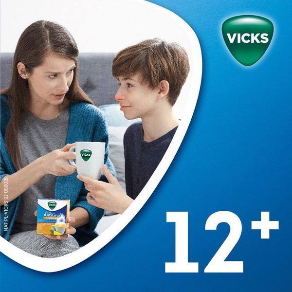 Vicks AntiGrip Complex (SymptoMed Cytryna), proszek do sporządzania roztworu doustnego, 10 saszetek