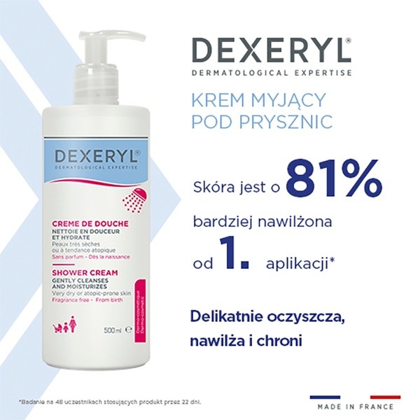 Dexeryl Shower, krem pod prysznic, 500 ml