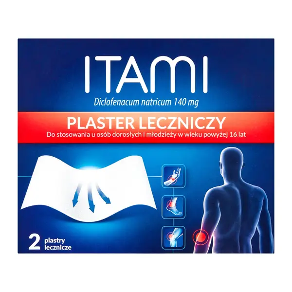 Itami, 140 mg, plastry lecznicze, 2 szt.