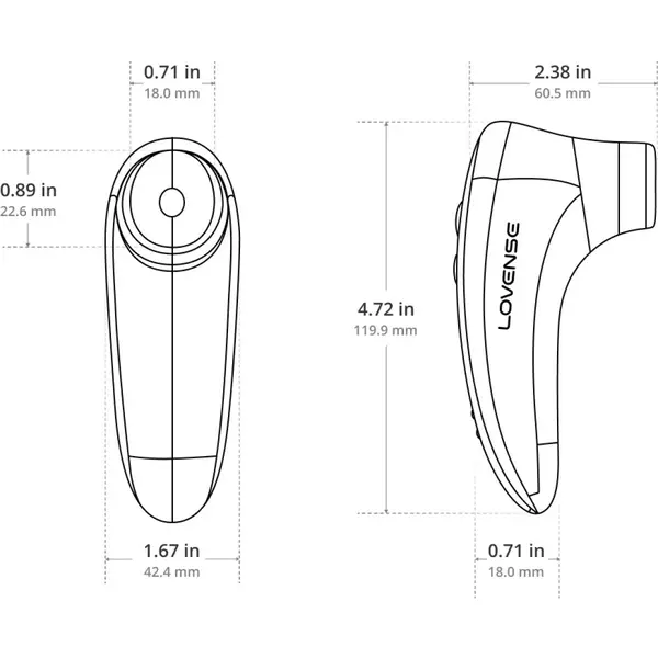 Lovense Tenera 2, ssący stymulator łechtaczki, 1 szt.