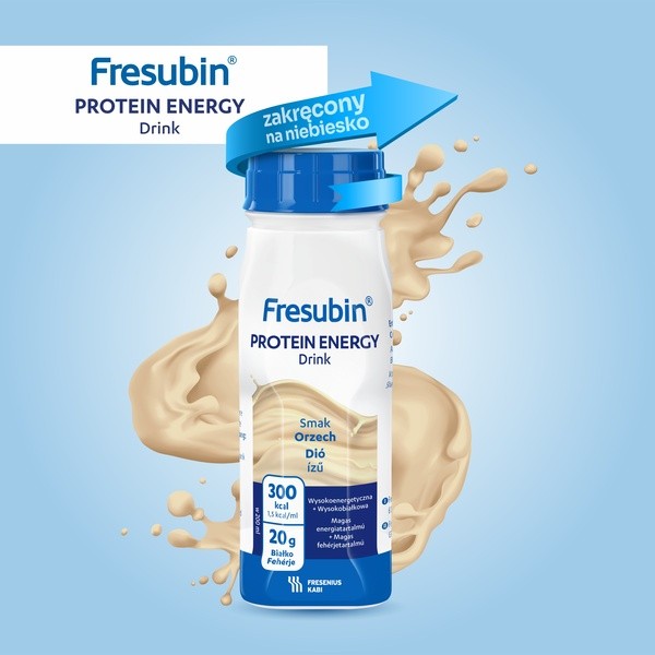 Fresubin Protein Energy Drink, płyn o smaku orzechowym, 4 x 200 ml