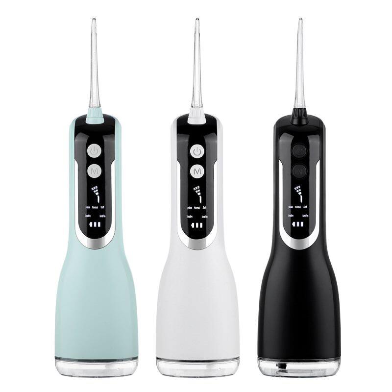 Idropulsore Orale Impermeabile con Display LED (200 ml), 5 Modalità: Strumento Professionale per la Pulizia dei Denti, Ricarica USB