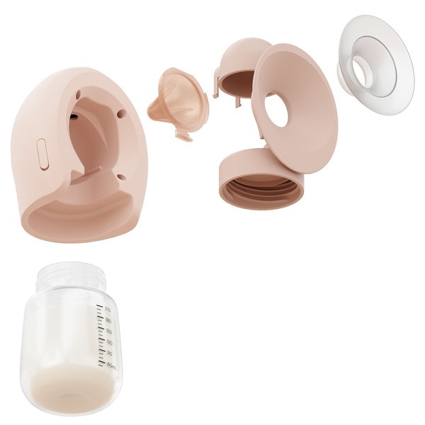 Momini SippyPump 4-fazowy podwójny bezprzewodowy laktator elektorniczny 2w1, 1 szt.