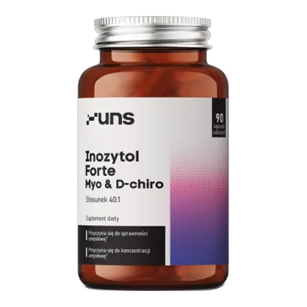 Uns Inozytol Forte Myo & D-Chiro, kapsułki, 90 szt.