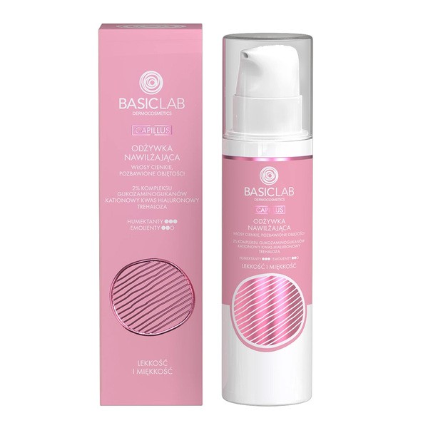 BasicLab Capillus, Odżywka nawilżająca, 250 ml