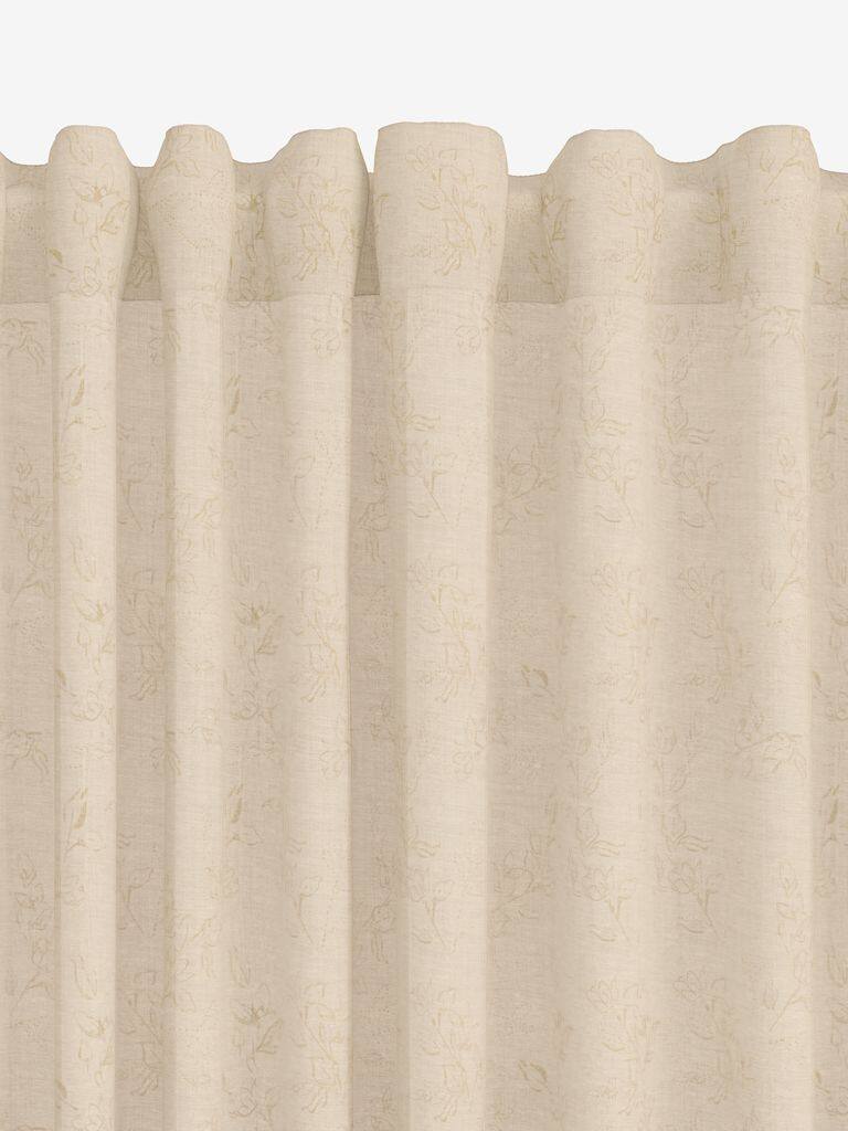 BIRKHOLM Gardin BIRKHOLM 1x140x245cm blomst beige