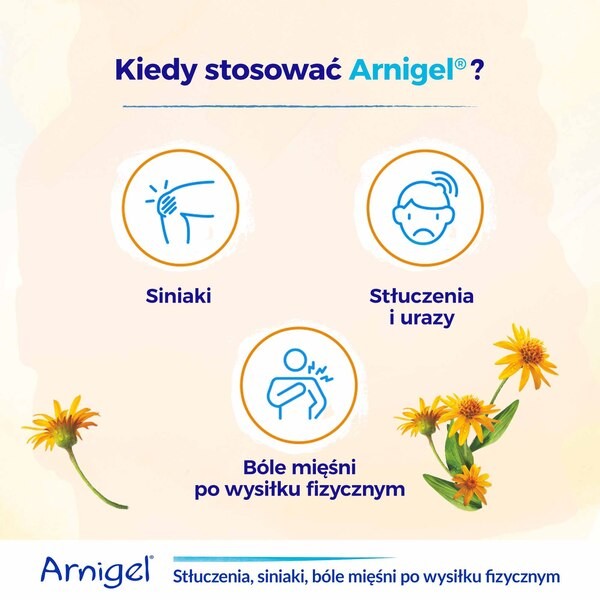 Arnigel żel na stłuczenia, siniaki i ból mięśni, 45 g
