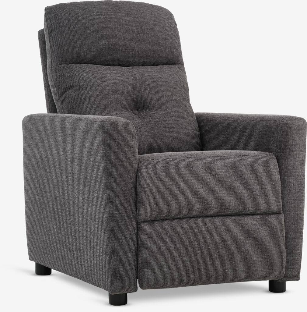 VEJLBY VEJLBY lænestol, mørkegrå stof