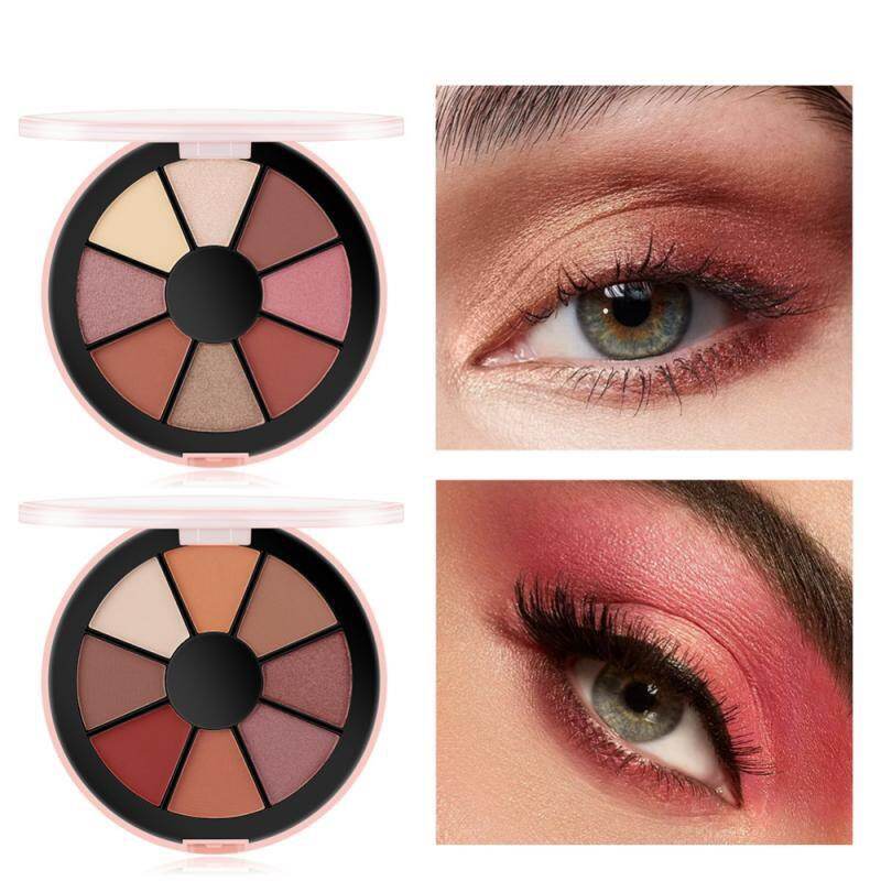 Paleta de 8 sombras de ojos con efecto diamante e iluminador; acabados escarchados y brillantes, corrector y rubor de larga duración (TSLM2)