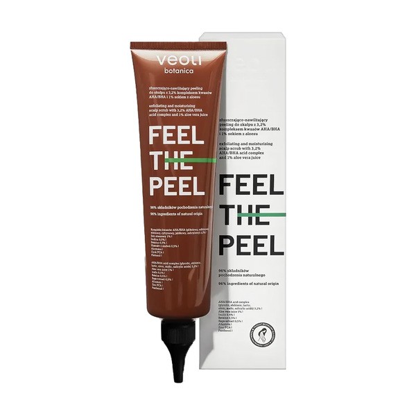 Veoli Botanica Feel The Peel, peeling złuszczająco-nawadniający do skalpu, 150 ml