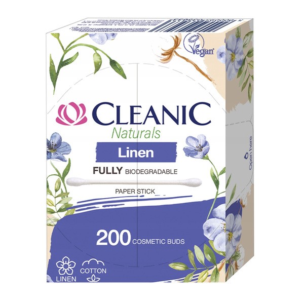 Cleanic Naturals Linen, patyczki higieniczne, 200 szt.