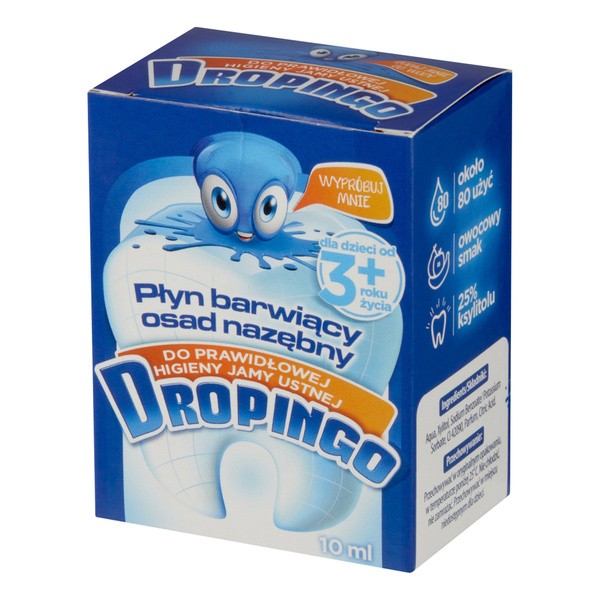 Dropingo, płyn barwiący osad nazębny, 10 ml