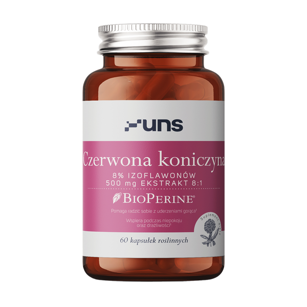 Uns Czerwona koniczyna + Bioperine, kapsułki, 60 szt.