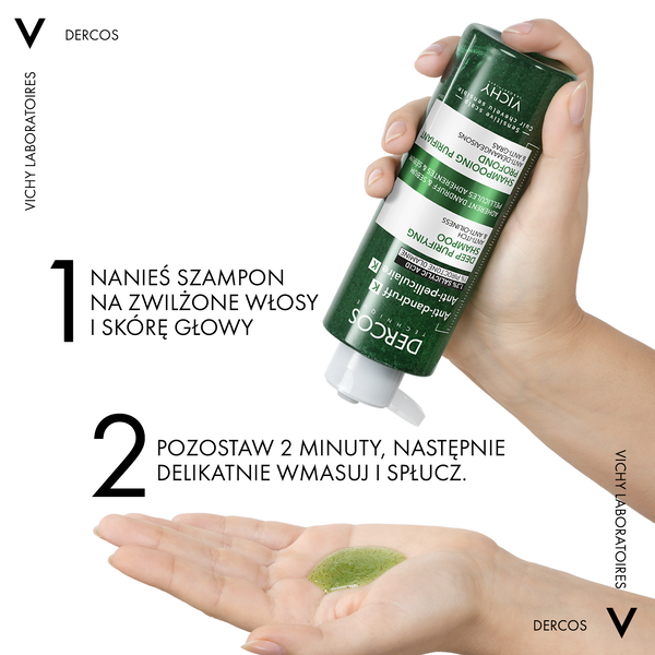 Vichy Dercos K, oczyszczający szampon przeciwłupieżowy, 250 ml