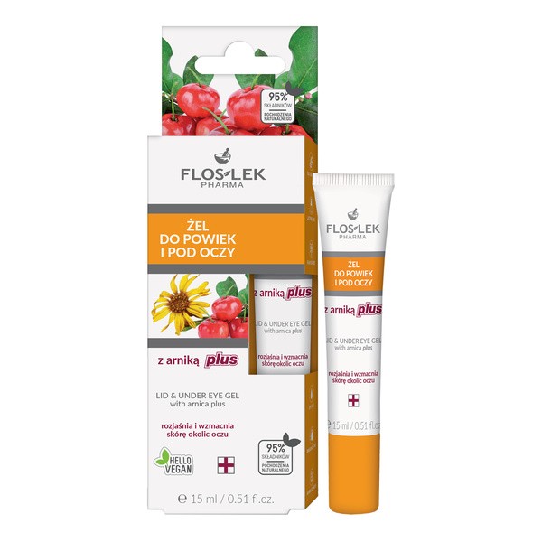 Flos-Lek Pharma, żel do powiek i pod oczy z arniką plus, 15 ml