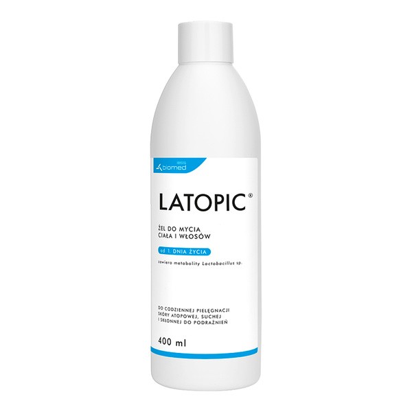 Latopic, żel do mycia ciała i włosów, 400 ml
