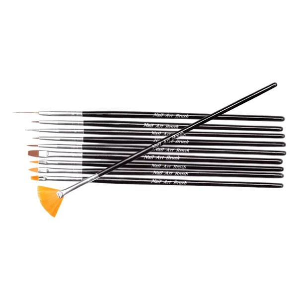 NeoNail, komplet syntetycznych pędzelków, 10 szt.