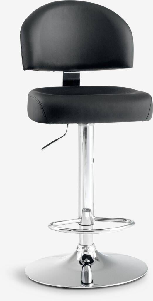 VEJERS VEJERS barstol sort imiteret læder/krom