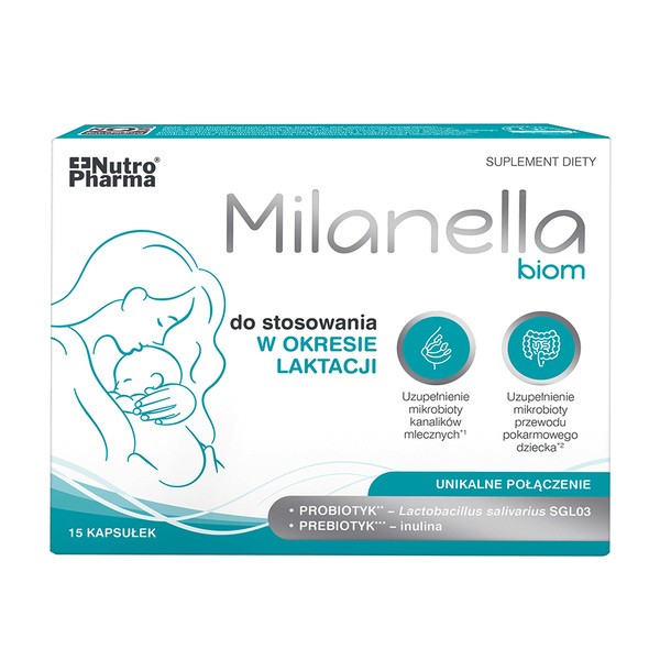 Milanella biom, kapsułki, 15 szt.