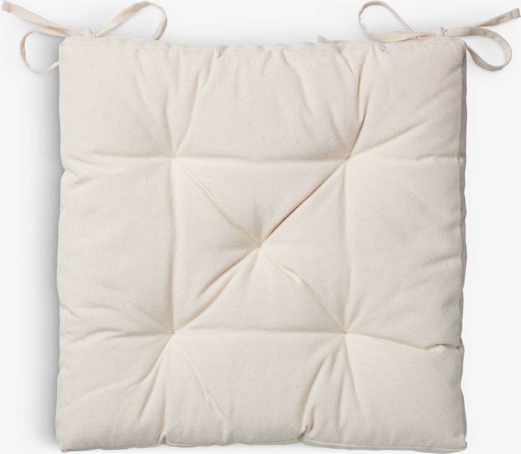 HVID MELANGE Stolehynde HVID MELANGE 40x40x4 natur