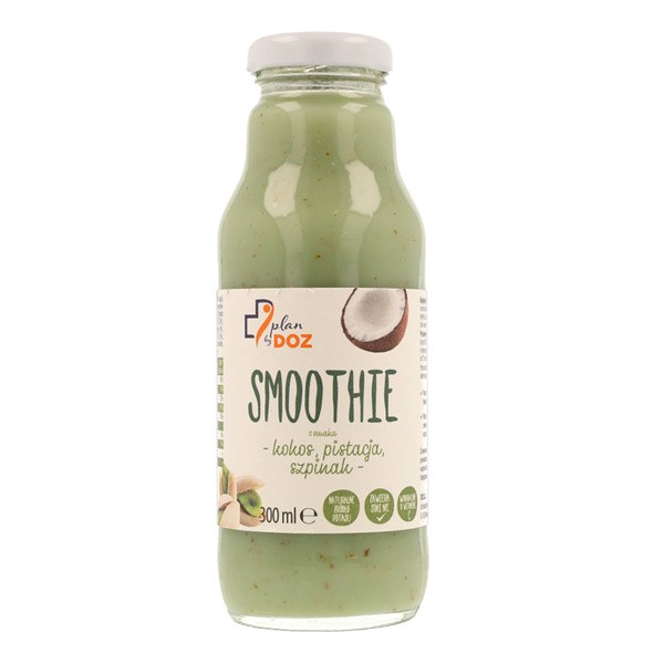 Plan by DOZ Smoothie o smaku kokos, pistacja, szpinak, 300 ml