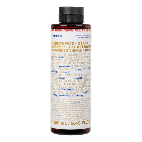 Korres Achillea Men, żel do mycia twarzy, 250 ml