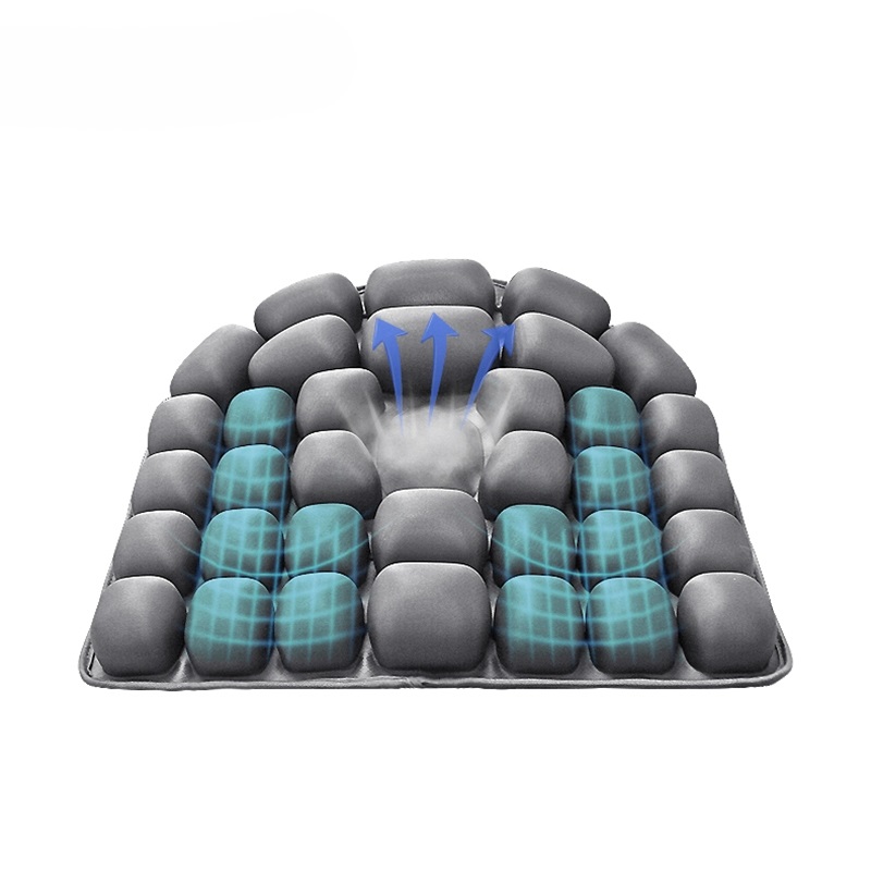 Poduszka do masażu powietrznego, podkładki dekompresyjne, mata lędźwiowa na hemoroidy, może dodać wody do krzesła, wózka inwalidzkiego samochodowego z chłodzącym włóknem