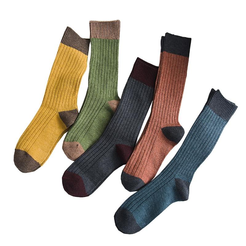 Winter Women Socks Harajuku Colorful korean style Funny Socks Women 100 Cotton 1 Pair Kawaii Christmas Gifts Size 35 39