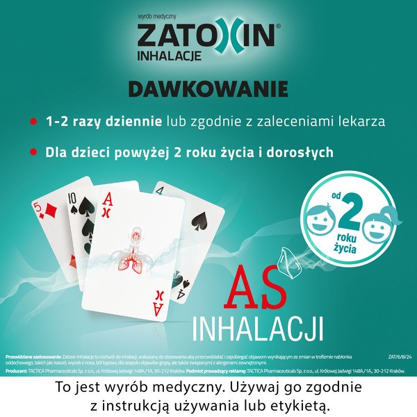 Zatoxin Inhalacje, hipertoniczny roztwór do inhalacji, 3 ml, 10 ampułek