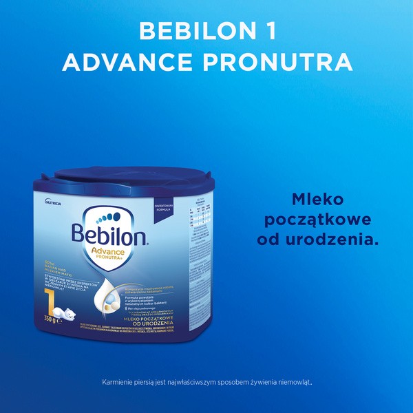 Bebilon Advance Pronutra 1, mleko początkowe od urodzenia, proszek, 350 g