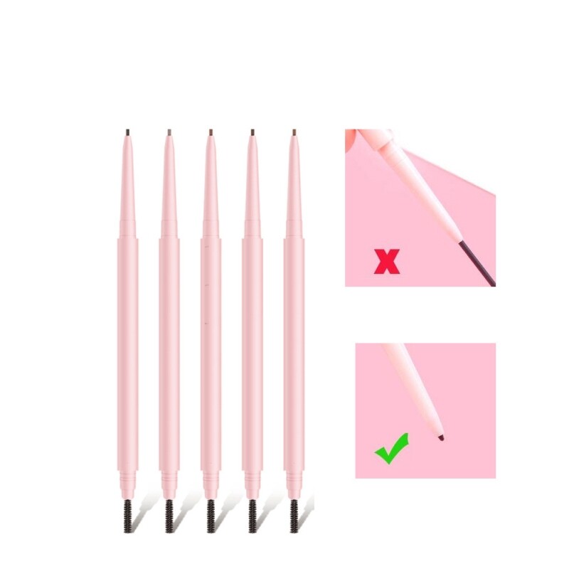 Lápis de Sobrancelha de Ponta Dupla, Caneta de Sobrancelha Super Fina, Tinta para Sobrancelha, Cosméticos, Tinta Natural para Sobrancelhas, Maquiagem TSLM2