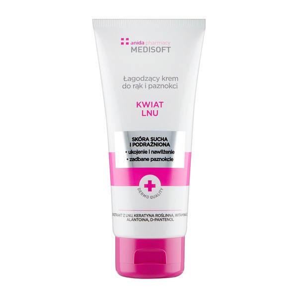 Anida, krem do rąk i paznokci, ekstrakt z lnu, 100 ml