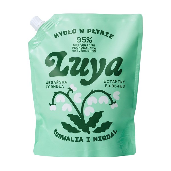 Luya, mydło do rąk w płynie Konwalia i Migdał, uzupełnienie, 800 ml
