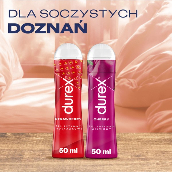 Durex Strawberry, żel intymny, 50 ml