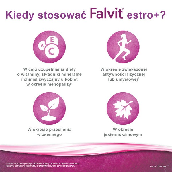 Falvit estro +, tabletki powlekane, 60 szt.