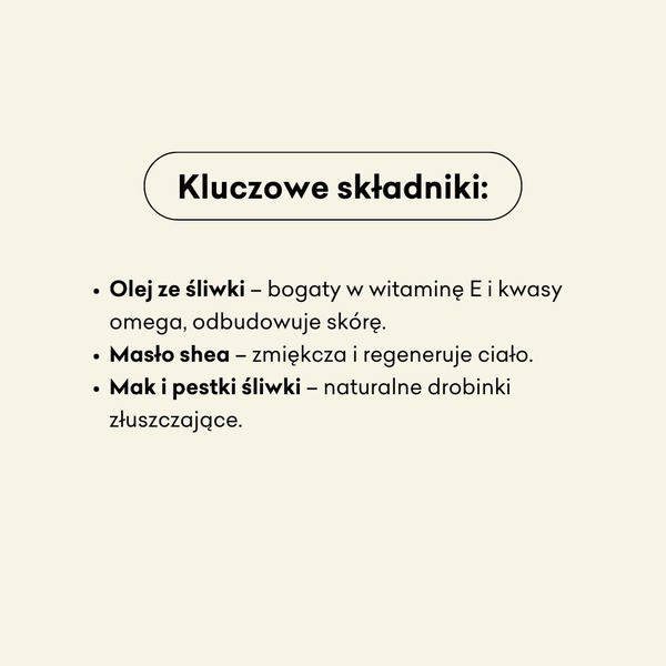 Mydlarnia 4Szpaki, Peeling cukrowy, śliwka z makiem, 250 ml