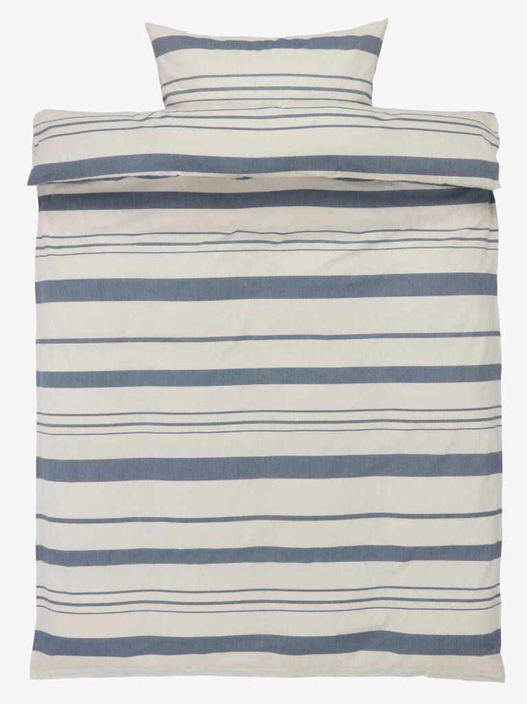 SILJE guld SILJE sengesæt 140x200 garnfarvet marineblå