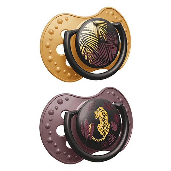 Canpol Lovi, smoczek uspokajający silikonowy, dynamiczny, Jungle, girl, 6-18m, 2 szt.